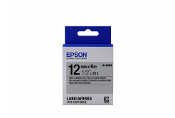 Epson LabelWorks LK-4SBM C53S654019 12mm x 9m, fekete nyomtatás / ezüst alapon, fluoreszkáló, eredeti szalag