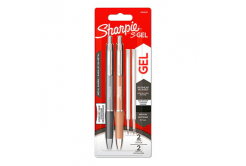 Sharpie 2162643, gél toll S-Gel Metal, fekete, 2db, 0.7mm, extra 2 utántöltő