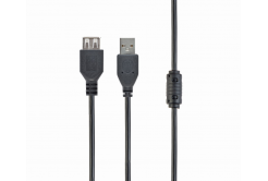 Kabel CABLEXPERT CCF-USB2-AMAF-6 USB A-A 1,8m 2.0 prodlužovací HQ s ferritovým jádrem