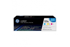 HP 125A CF373AM, cián/bíborvörös/sárga (cyan/magenta/yellow) multipack eredeti toner