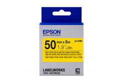 Epson LabelWorks LK-9YBVN C53S659004 50mm x 7m, fekete nyomtatás / sárga alapon, vinil, eredeti szalag