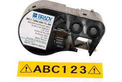 Brady M4C-500-584-YL / 170810, 12.70 mm x 6.10 m, műanyag, fekete nyomtatás / sárga alapon