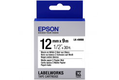 Epson LabelWorks LK-4WBB C53S654023 12mm x 9m, fekete nyomtatás / fehér alapon, matt, eredeti szalag