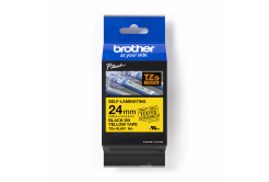 Brother TZ-SL651 / TZe-SL651 Pro Tape, 24mm x 8m, fekete nyomtatás / sárga alapon, eredeti szalag