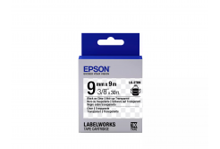 Epson LabelWorks LK-3TBN C53S653004 9mm x 9m, fekete nyomtatás / átlátszó alapon, eredeti szalag