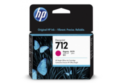 HP 712 3ED68A bíborvörös (magenta) eredeti tintapatron