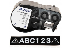 Brady M4C-1000-595-BK-WT / 170841, 25.40 mm x 7.62 m, vinil, fehér nyomtatás / fekete alapon