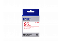 Epson LabelWorks LK-3WRN C53S653008 9mm x 9m, piros nyomtatás / fehér alapon, eredeti szalag