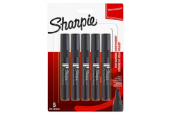 Sharpie S0187958, marker W10, fekete, 5db, 1.5-5mm, állandó, blistr