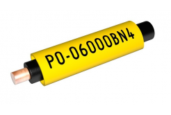 Partex PO-07000BN9, fehér, csomag 100m, (3,8-4,7mm), PVC jelölőcső alaki memóriával, PO ovális