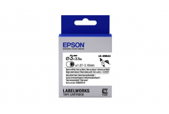 Epson LK-4WBA3 C53S654903 4mm x 3m, fekete nyomtatás / fehér alapon, eredeti zsugorcső
