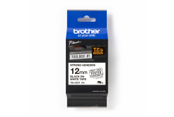 Brother TZ-S231 / TZe-S231 Pro Tape, 12mm x 8m, fekete nyomtatás/fehér alapon, eredeti szalag