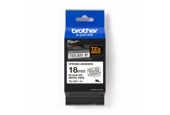 Brother TZ-S241 / TZe-S241 Pro Tape, 18mm x 8m, fekete nyomtatás/fehér alapon, eredeti szalag