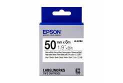 Epson LabelWorks LK-9WBVN C53S659003 50mm x 7m, fekete nyomtatás / fehér alapon, vinil, eredeti szalag