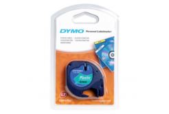 Dymo LetraTag 59425,S0721590 / 91204, S0721640, 12mm x 4 m,fekete nyomtatás / zöld alapon,eredeti szalag