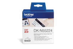 Brother DK-N55224, 54mm x 30,48m, fehér nem öntapadós papírtekercs