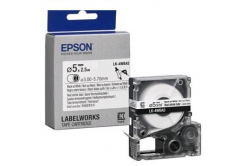 Epson LK-4WBA5 C53S654904 6mm x 9m, fekete nyomtatás / fehér alapon, eredeti zsugorcső