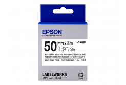 Epson LabelWorks LK-9WBN C53S659001 50mm x 8m, fekete nyomtatás / fehér alapon, eredeti szalag