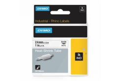 Dymo Rhino 1805443, 24mm x 1,5m, fekete nyomtatás / fehér alapon, eredeti szalag