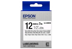 Epson LabelWorks LK-4WBVN C53S654041 12mm x 7m, fekete nyomtatás / fehér alapon, vinil, eredeti szalag