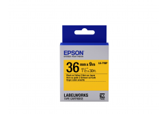 Epson LabelWorks LK-7YBP C53S657005 36mm x 9m, fekete nyomtatás / pasztell sárga alapon, eredeti szalag