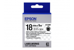 Epson LabelWorks LK-5TBN C53S655008 18mm x 9m, fekete nyomtatás / átlátszó alapon, eredeti szalag