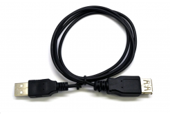 Kabel C-TECH CB-USB2AA-18-B USB A-A 1,8m 2.0 prodlužovací, černý