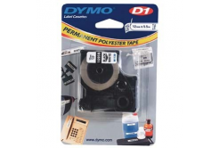 Dymo D1 16959, S0718060, 12mm x 5.5m, fekete nyomtatás / fehér alapon, eredeti szalag