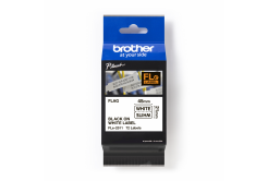 Brother FLE-2511 Pro Tape, 45mm x 10.5mm, fekete nyomtatás/fehér alapon, 72db, eredeti szalag