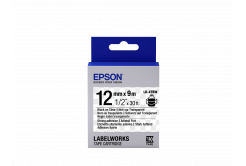 Epson LabelWorks LK-4TBW C53S654015 12mm x 9m, fekete nyomtatás / átlátszó alapon, erős ragasztó, eredeti szalag