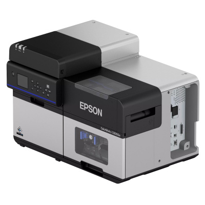 Epson ColorWorks C8000e (bk) C31CL02102BK, színes címkenyomtató, cutter, disp., USB, Ethernet, kit (USB), black, grey